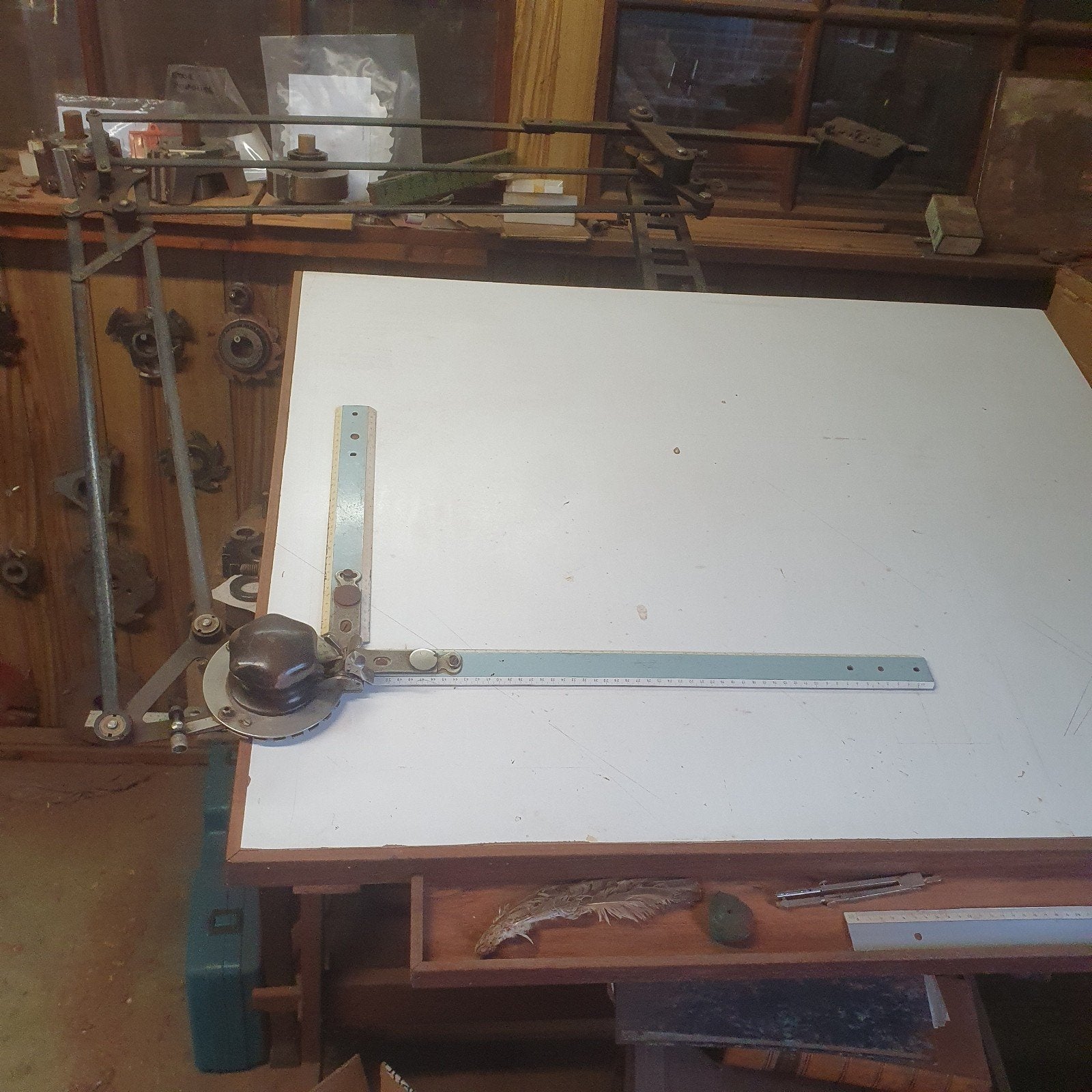 Tekentafel - Vintage, Ophalen, Gebruikt, 130 tot 150 cm
