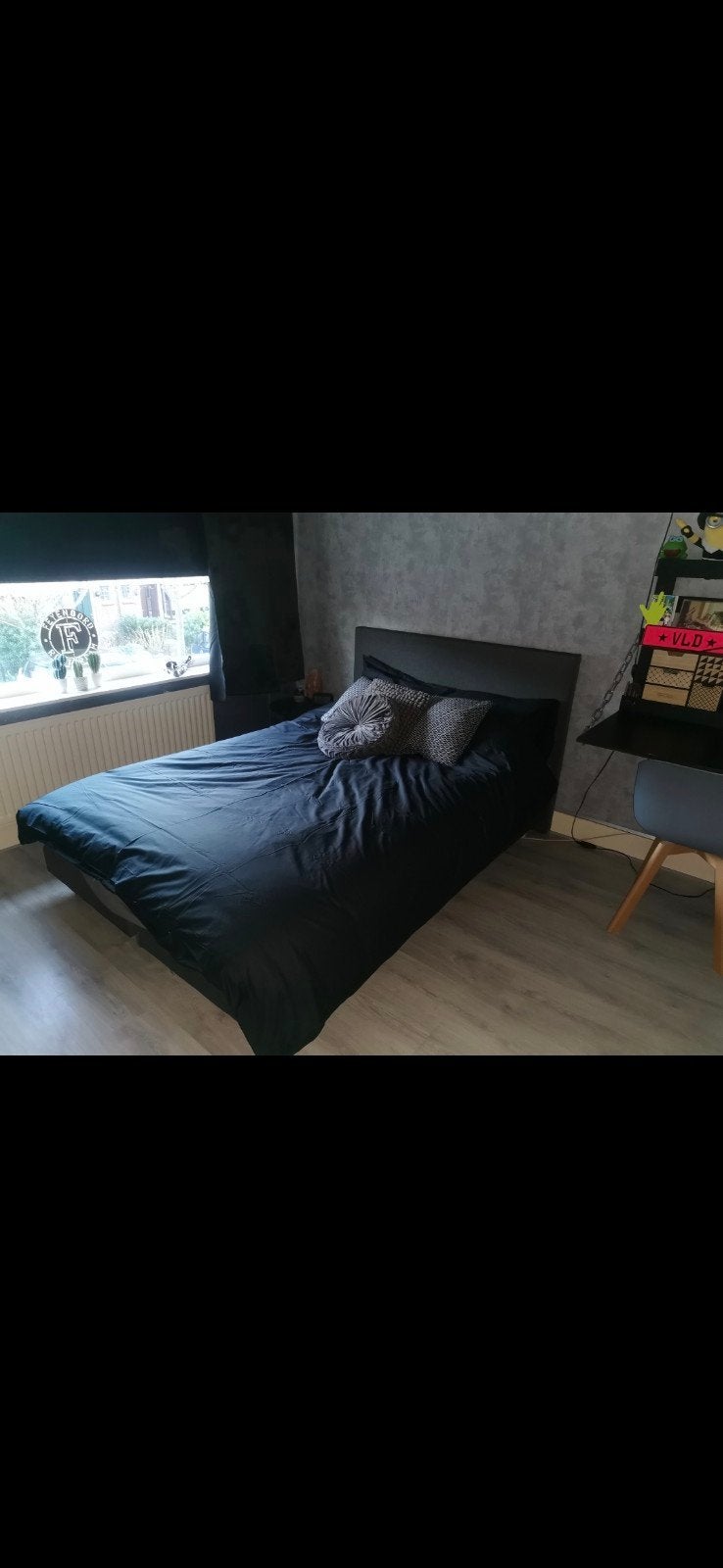 Boxspringbed 140x200, Ophalen, Gebruikt, Tweepersoons