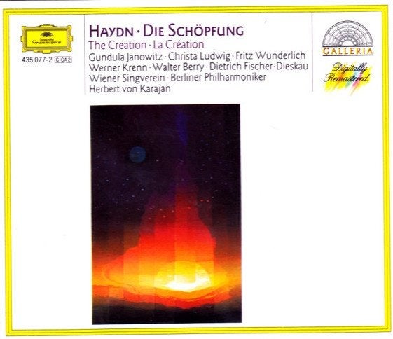 HAYDN Die Schöpfung 2 - CD JANOWITZ LUDWIG VON KARAJAN DG GA, Ophalen of Verzenden, Classicisme, Gebruikt, Orkest of Ballet