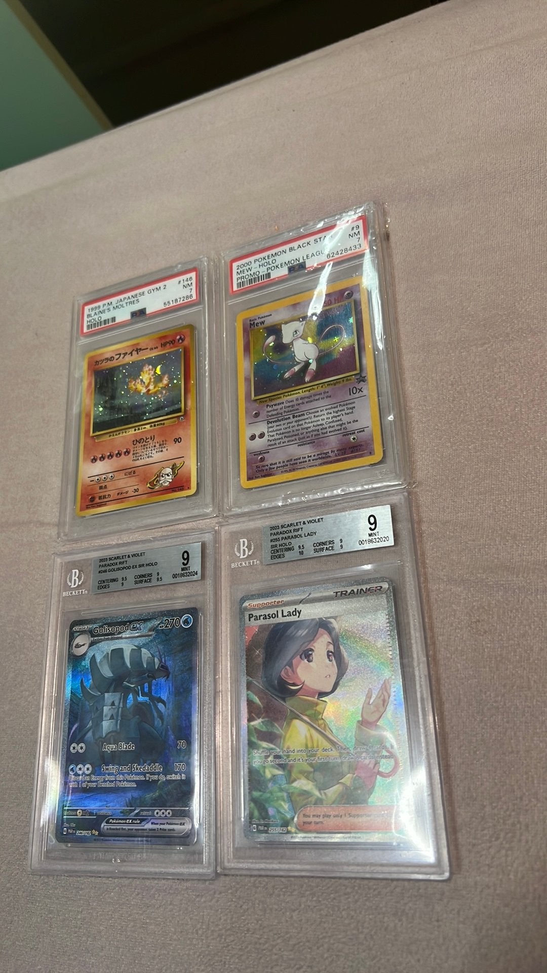 Pokemon kaarten slab’s, Ophalen of Verzenden, Zo goed als nieuw