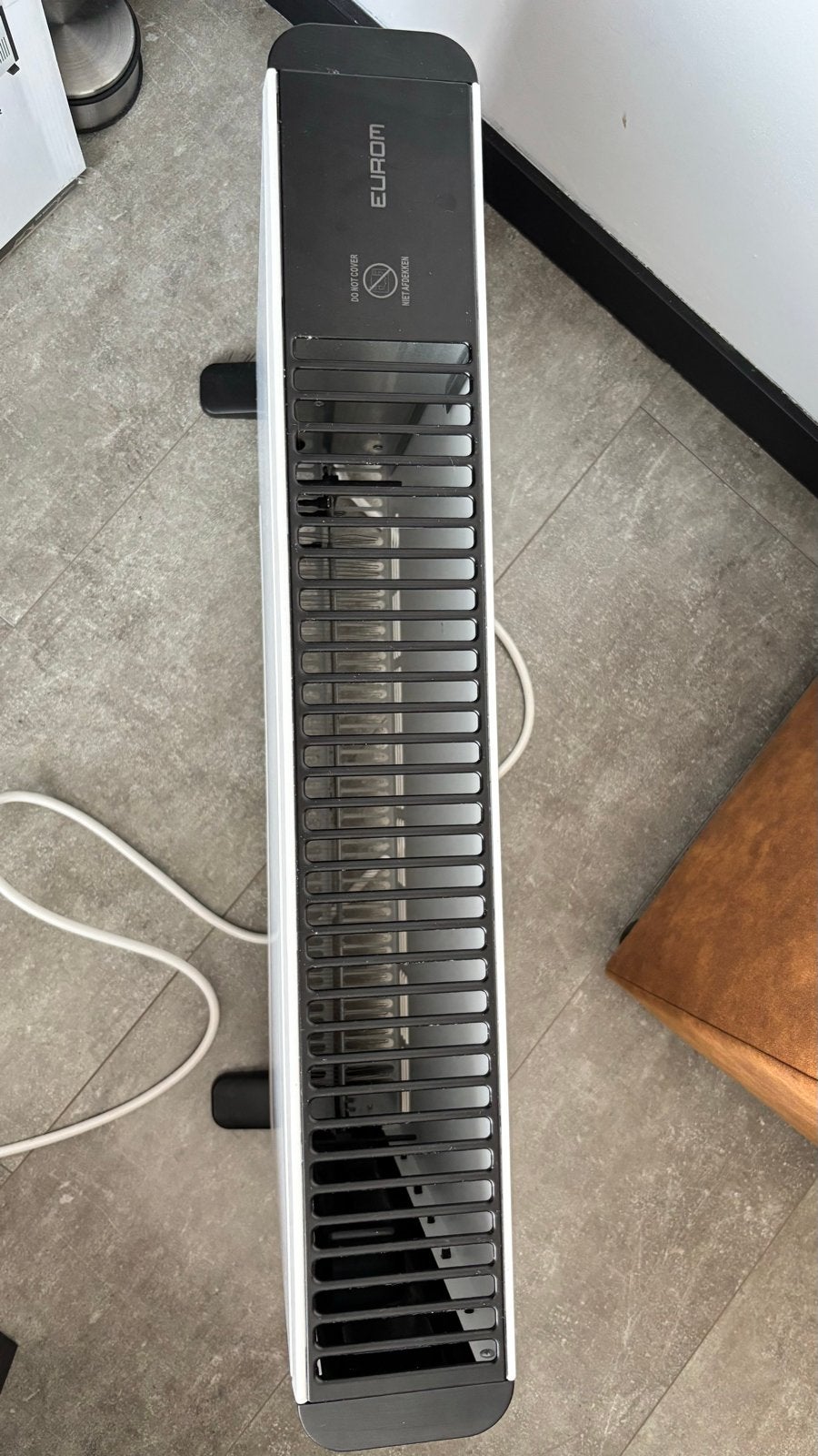 Eurom Safe-T-Convect 2400 Convector kachel met thermostaat, 30 tot 80 cm, Kachel, Ophalen of Verzenden, Zo goed als nieuw