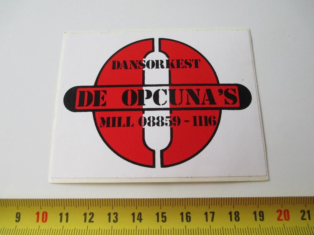 sticker Mill Dansorkest DE OPCUNA'S 08859-1116, Ophalen, Zo goed als nieuw