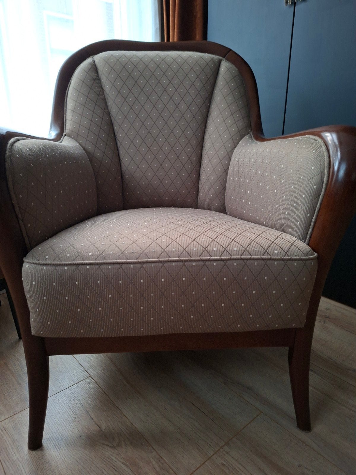 2 mooie stevige fauteuils, Ophalen, Zo goed als nieuw, Stof, 50 tot 75 cm