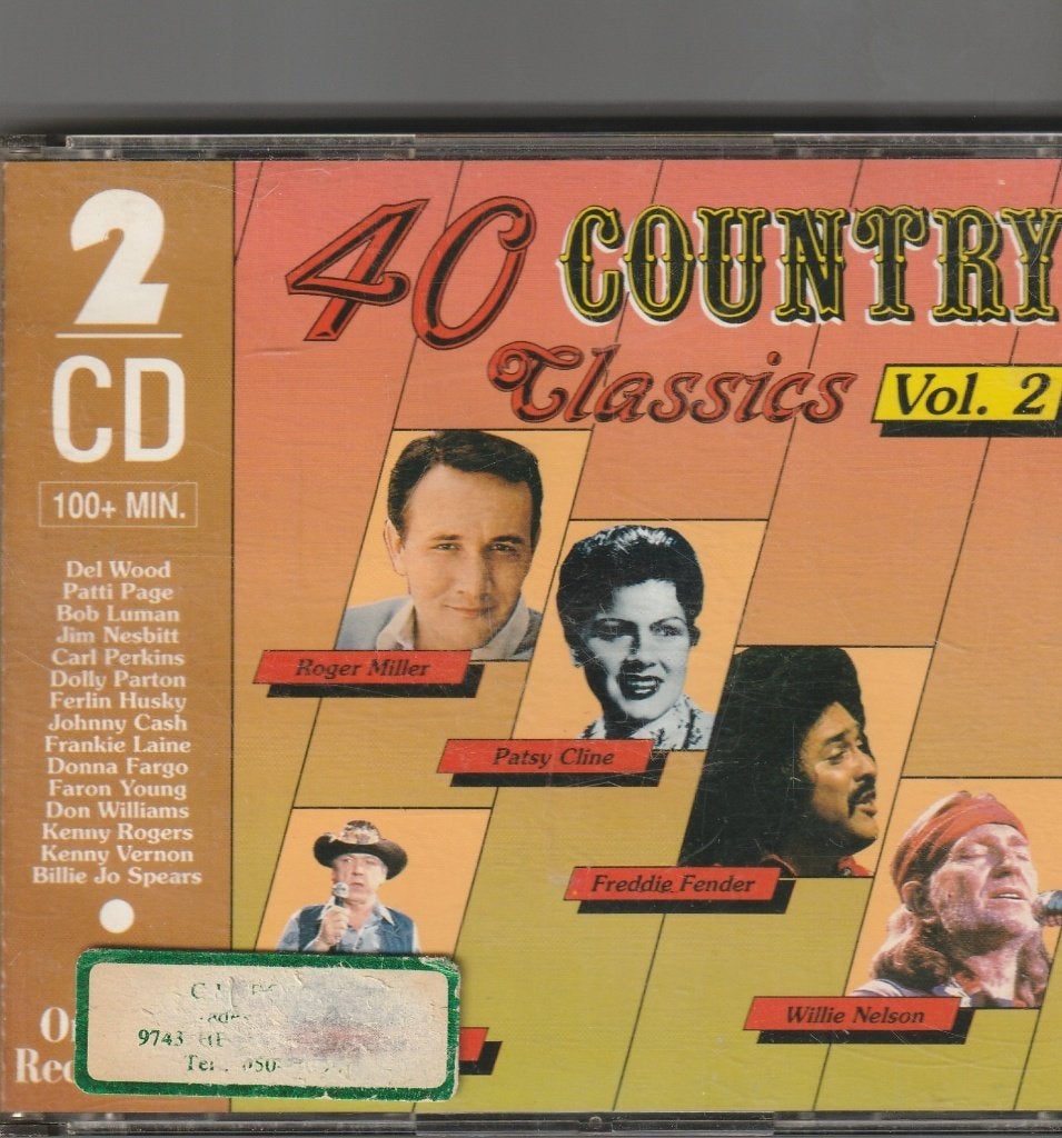 40 country classics vol. 2 Dubbel cd, Ophalen of Verzenden, Zo goed als nieuw, Country