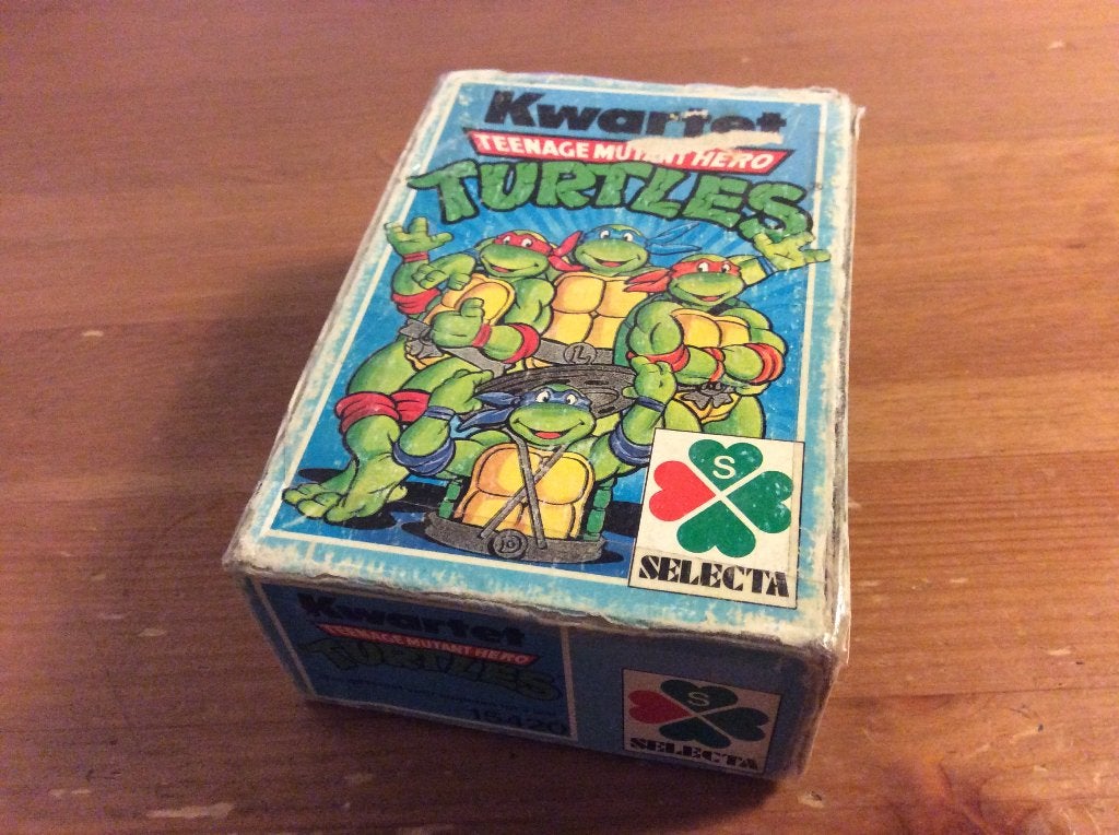 Teenage mutant hero Turtles kwartet. Selecta 19, Verzamelen, Speelkaarten, Jokers en Kwartetten, Ophalen of Verzenden, Gebruikt