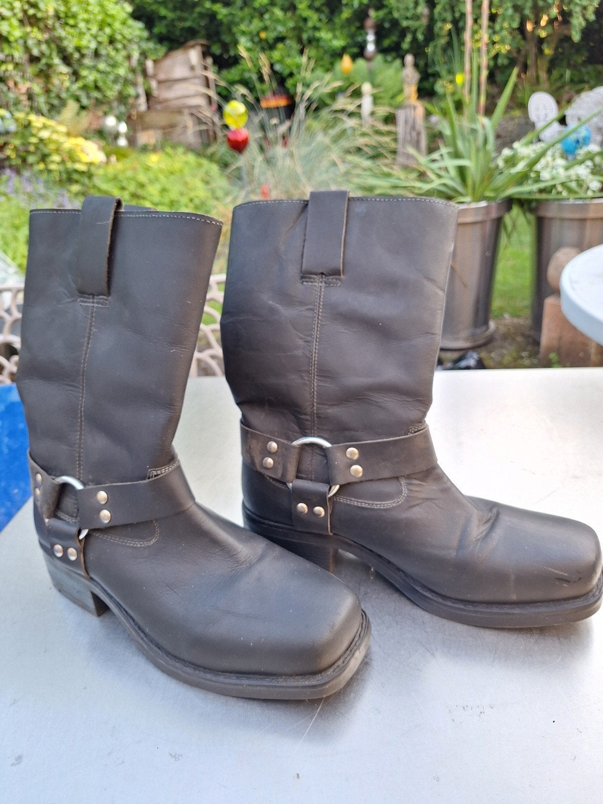 Livergy motor/westernboots mt43.DALEN,DRENTHE, Kleding | Heren, Schoenen, Zo goed als nieuw, Boots, Zwart, Ophalen of Verzenden