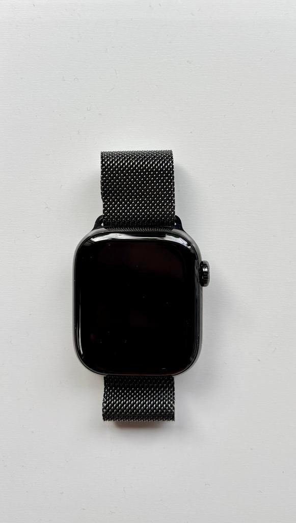 Apple Watch Series 10 4G 42mm Titanium Zwart Milanese Band, Sieraden, Tassen en Uiterlijk, Smartwatches, Ophalen of Verzenden