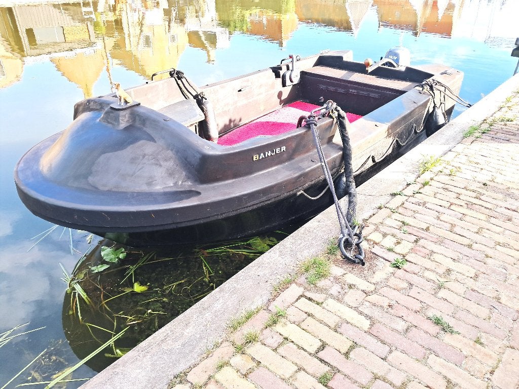 Polyester sloep incl buitenboordmotor., Watersport en Boten, Ophalen, Anker, Overige typen, Gebruikt