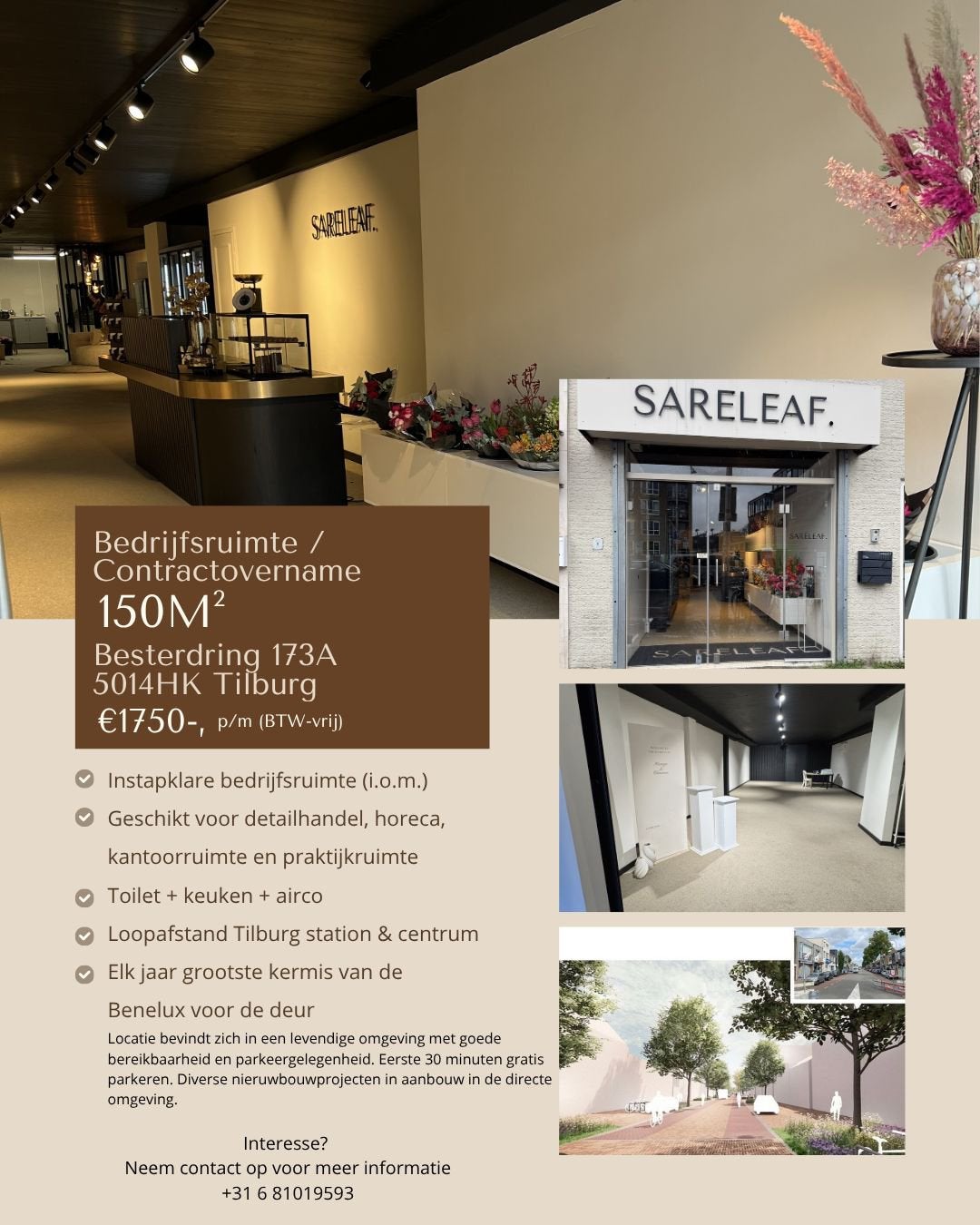 Bedrijfsruimte te huur Tilburg | Detailhandel, Horeca etc, Ophalen