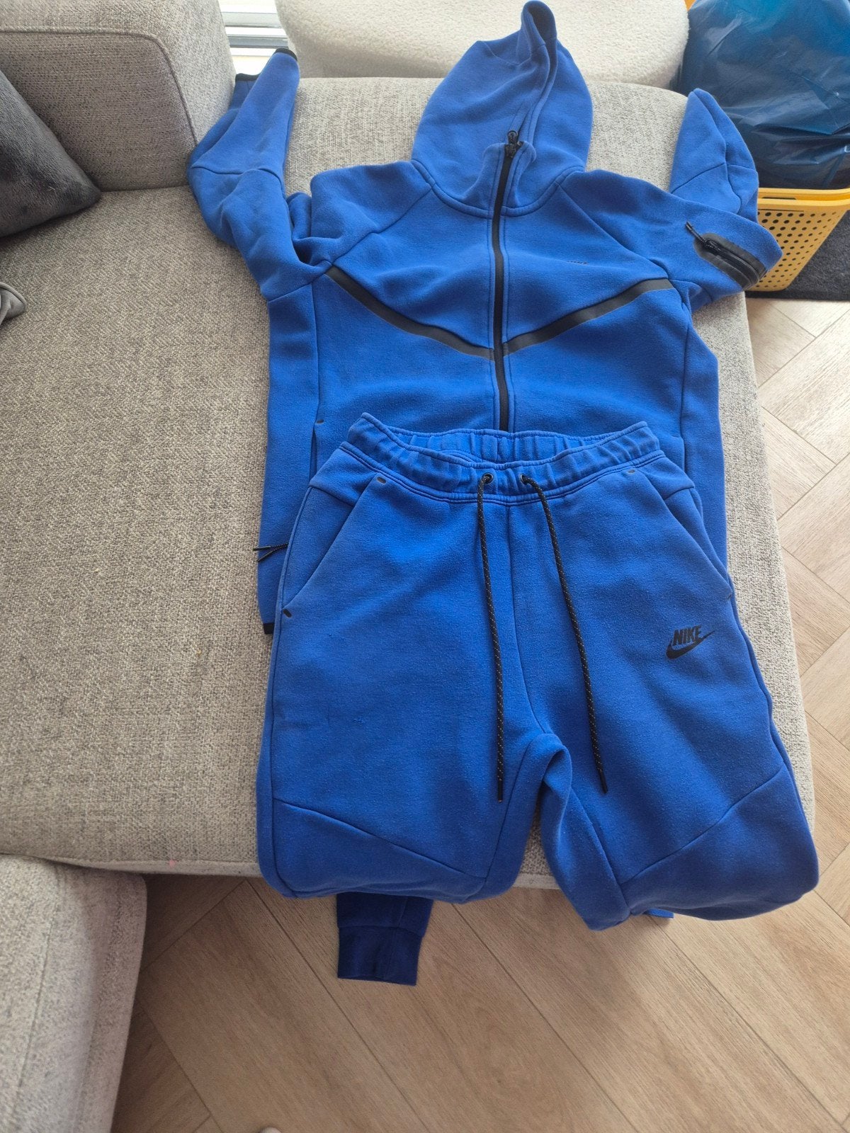 Nike Tech Fleece Trainingspak Maat S - Z.G.A.N., Blauw, Nike, Ophalen of Verzenden, Zo goed als nieuw
