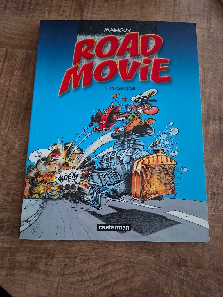 Road Movie – Plankgas, Eén stripboek, Ophalen of Verzenden, Zo goed als nieuw