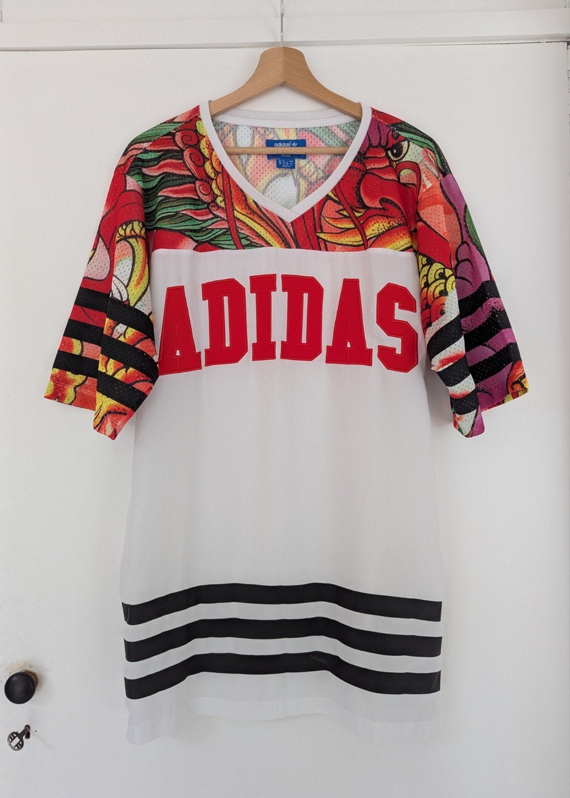 Adidas Originals x Rita Ora, Oversized shirt, mt  34/36, Adidas Originals, Wit, Ophalen of Verzenden, Zo goed als nieuw