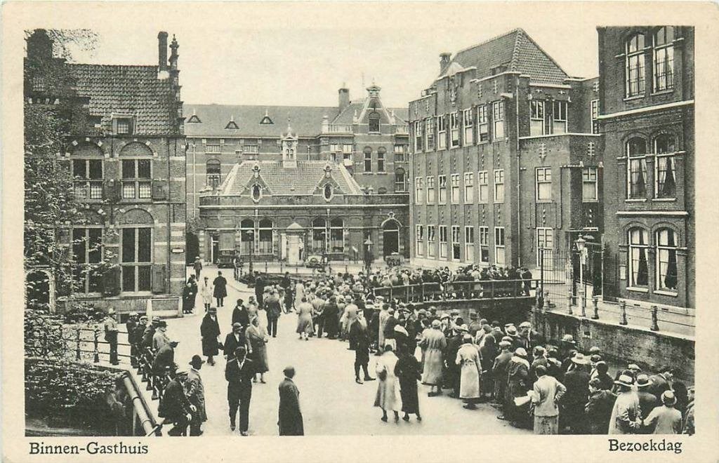 388-321-001 Binnen Gasthuis Bezoekdag, Verzenden, Voor 1920, Noord-Holland