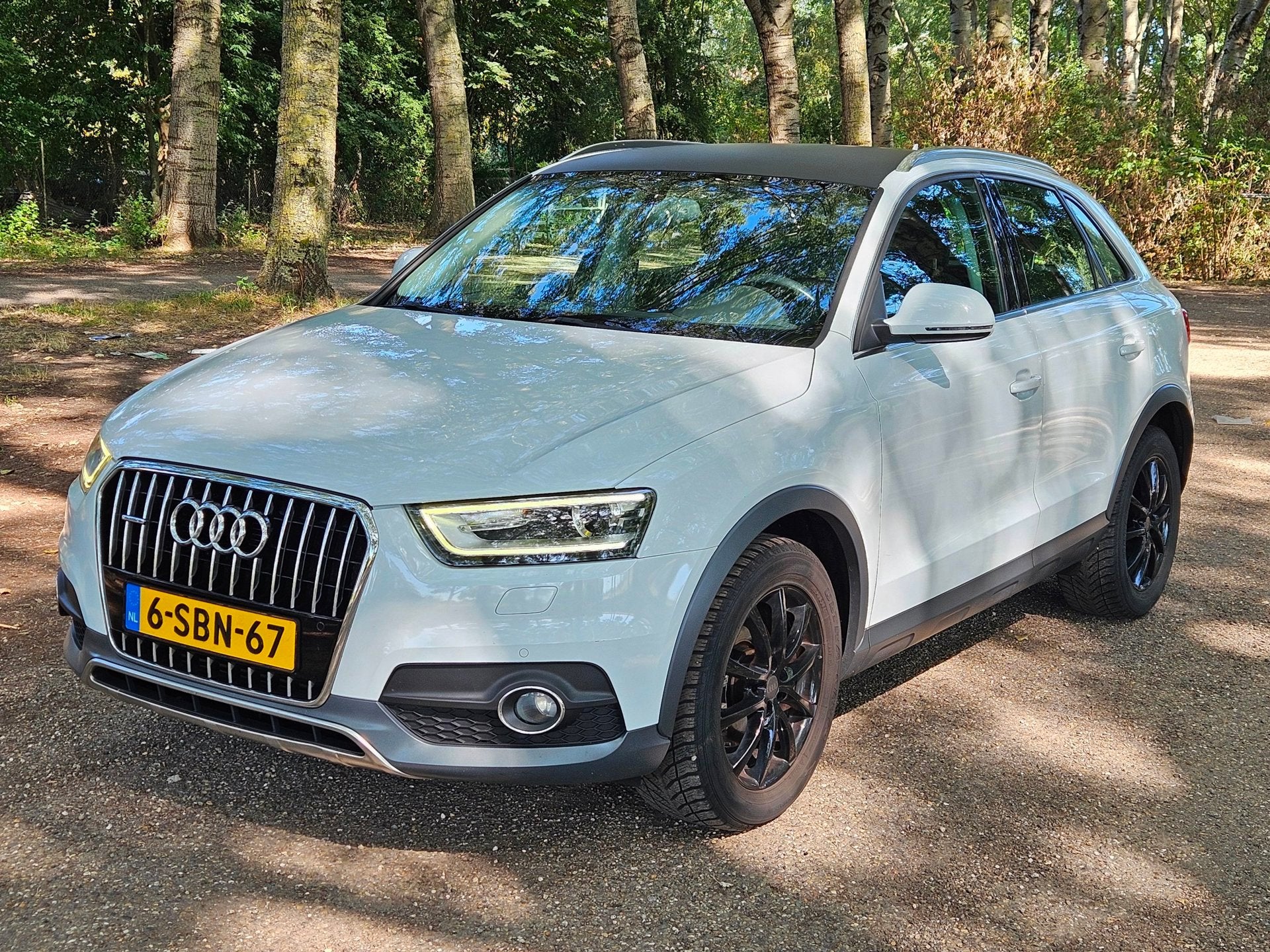 Audi Q3 2.0 TFSI Quattro Pro Line, Auto's, Audi, Euro 5, Zwart, 4 cilinders, Wit