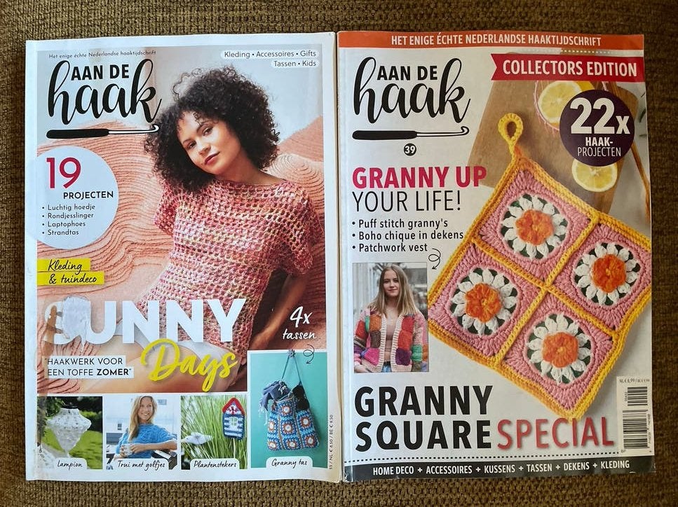 Aan de Haak: Sunny Days & Granny Square Special (2 tijdschri, Ophalen of Verzenden, Gelezen, Breien en Haken