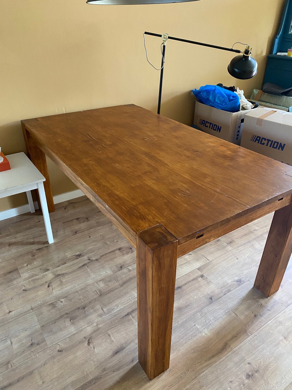 Eettafel 160x90x73, Ophalen, Gebruikt, Rechthoekig, 50 tot 100 cm