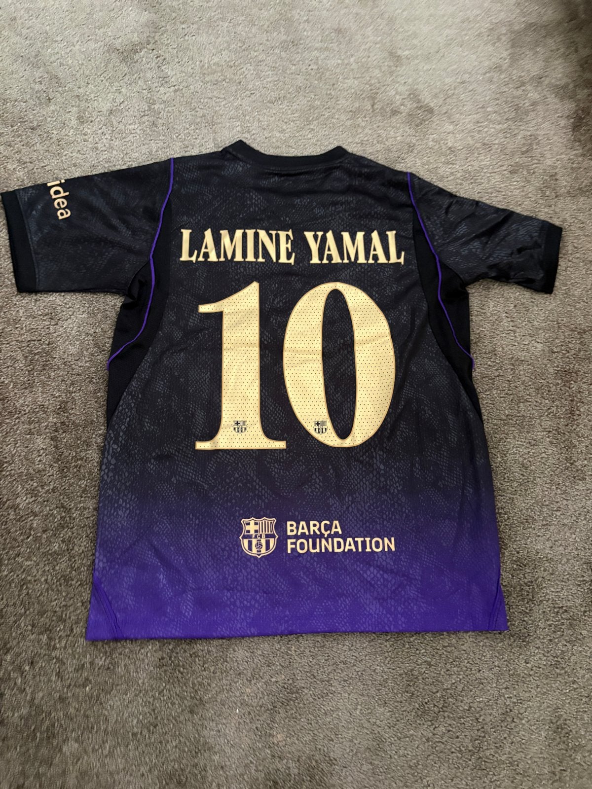 FC Barcelona x Kobe Bryant x Spotify shirt Lamine Yamal #10, Zwart, Overige typen, Ophalen of Verzenden, Zo goed als nieuw