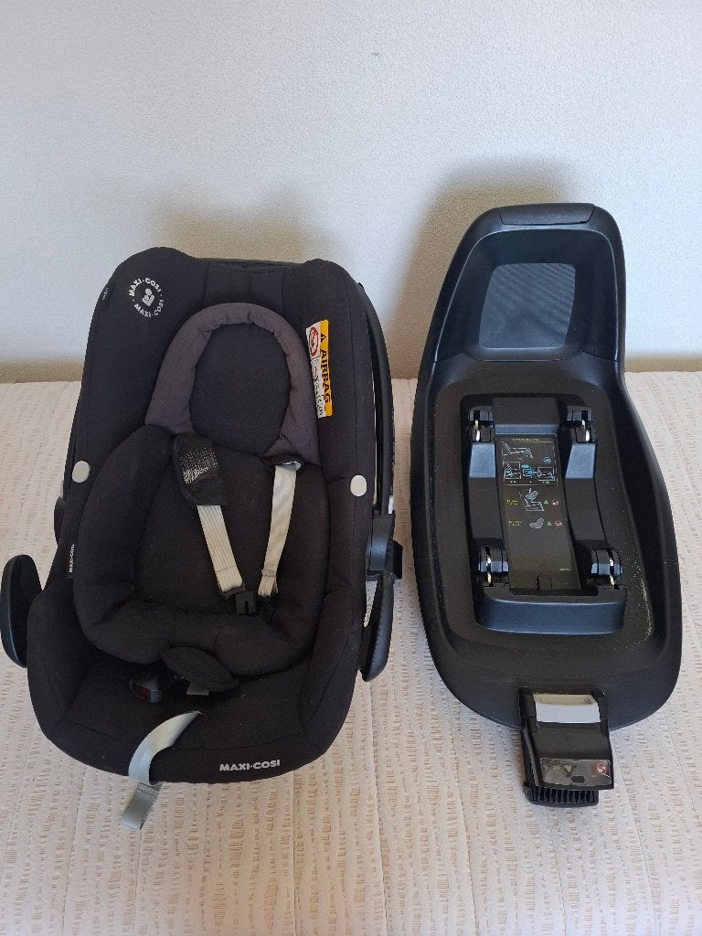 Maxi-cosi I-Size met Familyfix, Ophalen, Zo goed als nieuw, Isofix, 0 t/m 13 kg