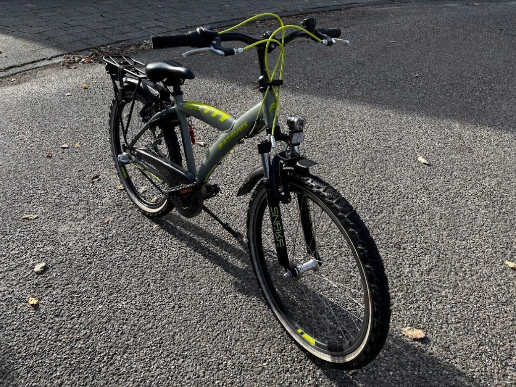Foto 4 van Jongensfiets Batavus Snake 24 inch  Grijs/Groen