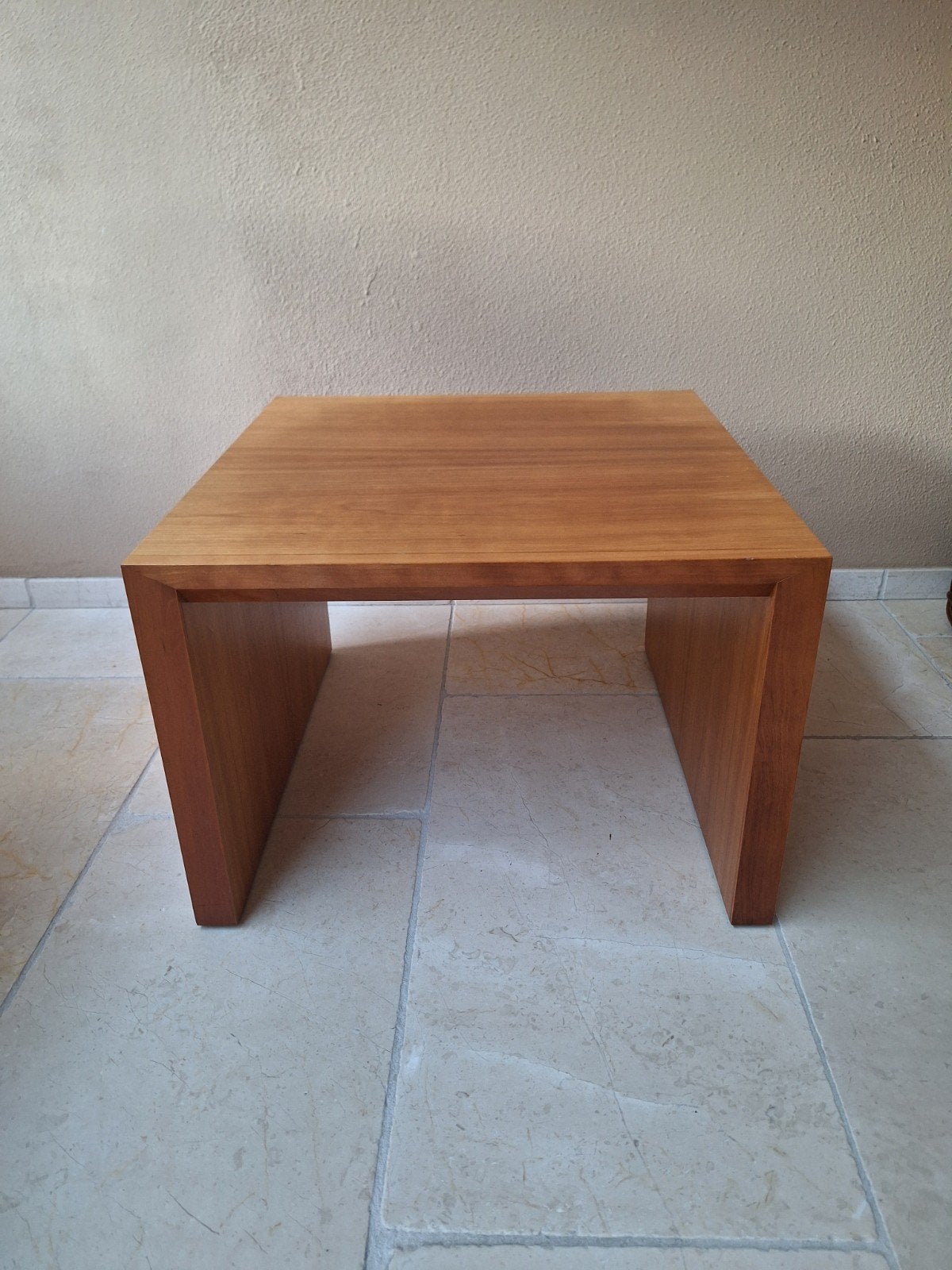 Houten bijzettafel 63x63x45 cm, 50 tot 100 cm, Vierkant, Minder dan 50 cm, 50 tot 100 cm