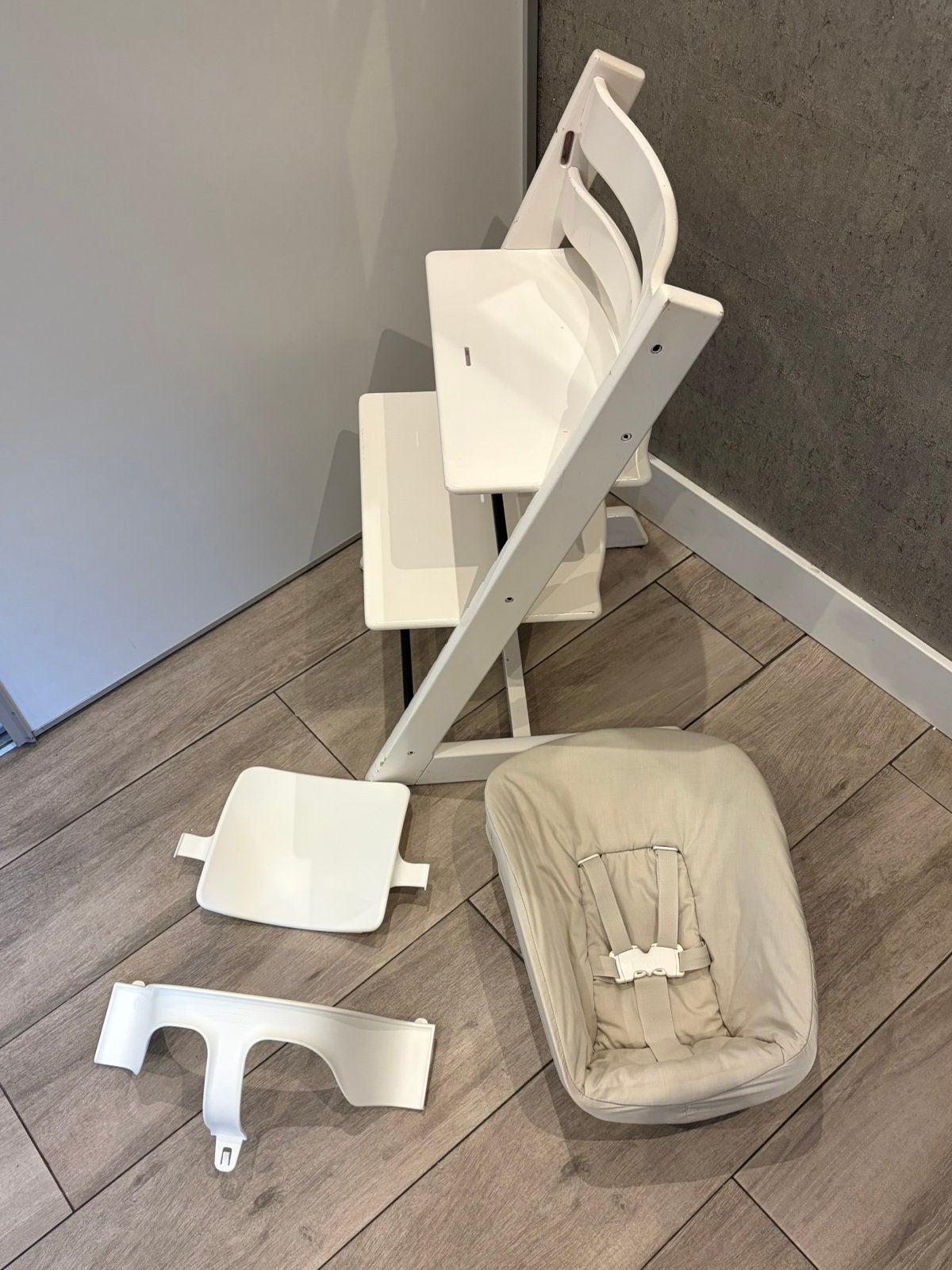 Stokke Tripp Trapp stoel– Nieuwste model – Complete set, Ophalen of Verzenden, Meegroeistoel, Stoelverkleiner