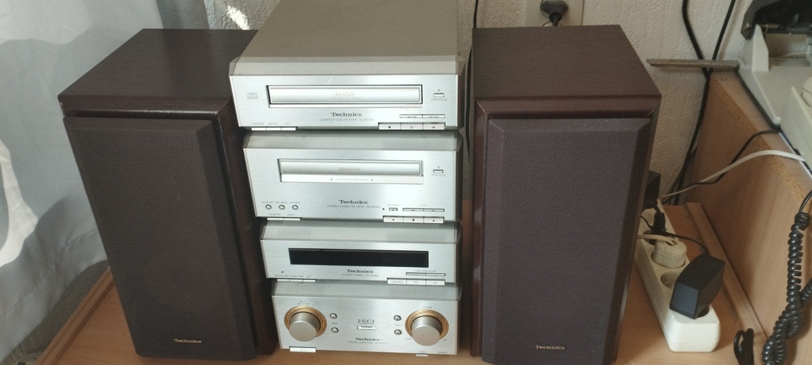 Technics HD350 Mini Stereo Set, Gebruikt, Tuner of Radio, Microset, Ophalen