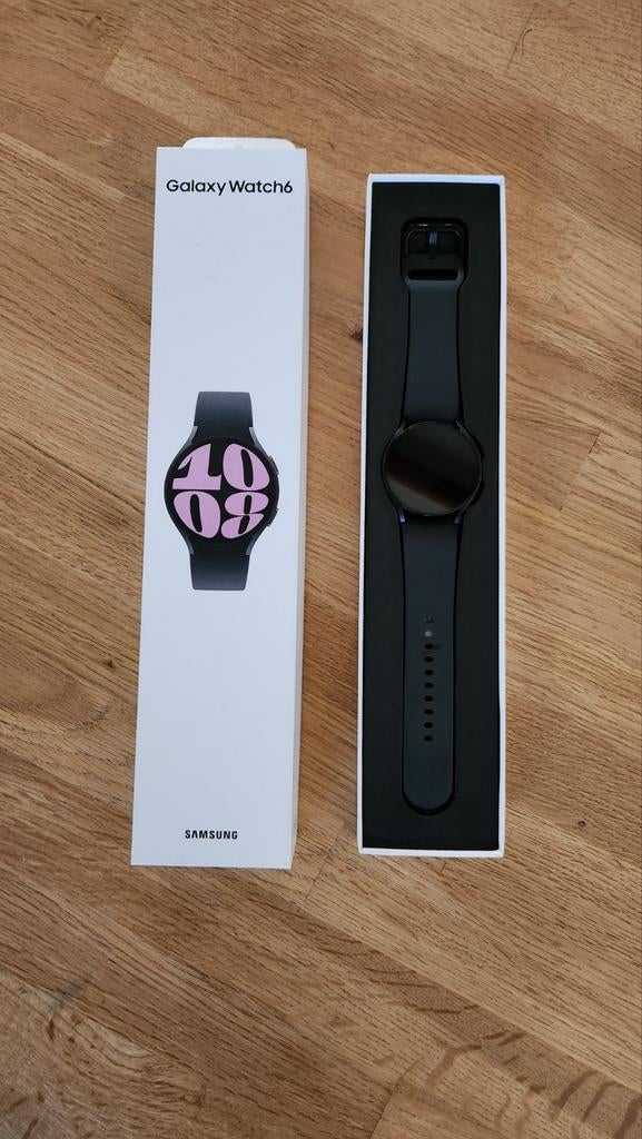 Samsung Galaxy Watch 6 40mm – Saffierglas – Zo goed als nieu, Ophalen, Zwart, Zo goed als nieuw, Samsung