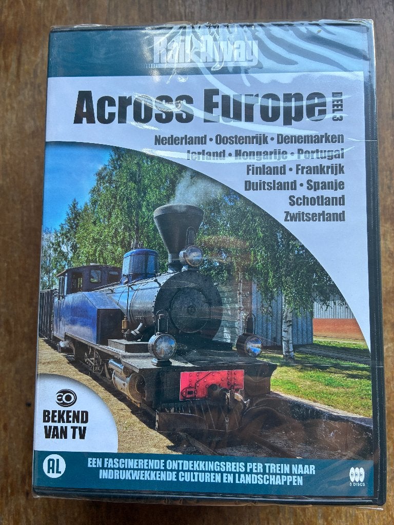 Rail Away Railaway Across Europe deel 3 ; 3-DVD, Alle leeftijden, Overige genres, Zo goed als nieuw, Ophalen of Verzenden