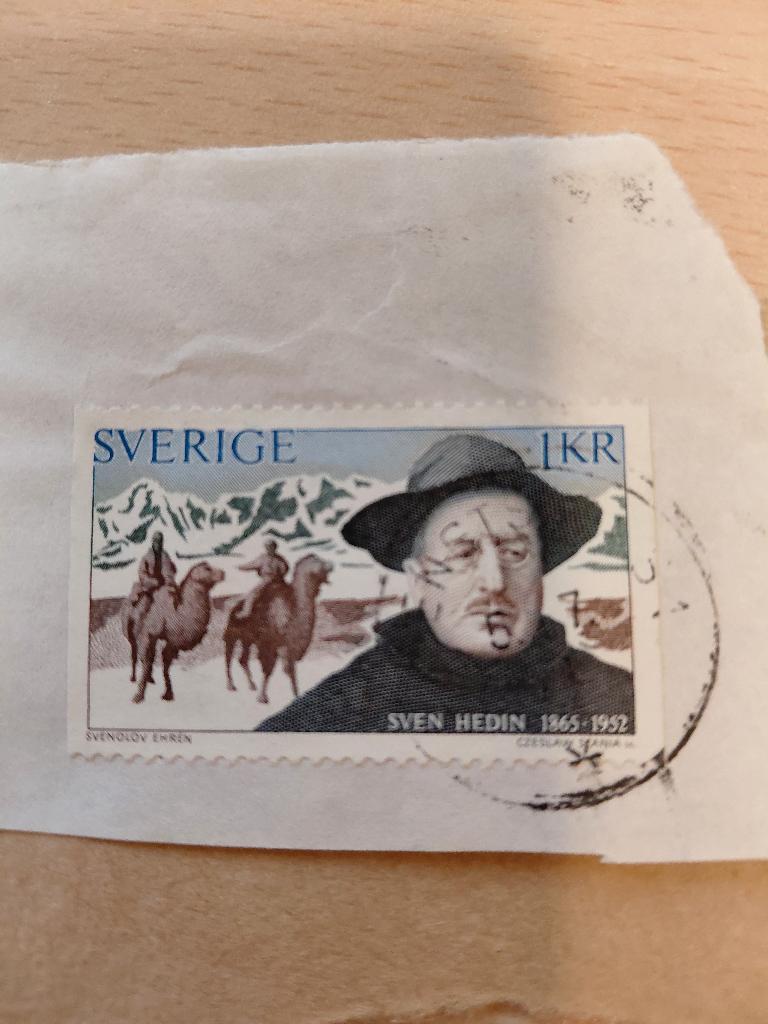 Zweden Sven Hedin, kamelen ontdekkingsreiziger, Verzenden, Zweden, Gestempeld
