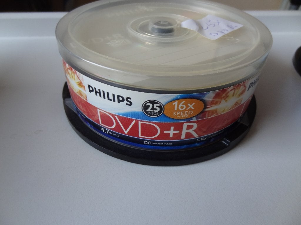 DVD +R en veel lege dvd en cd doosjes, Ophalen, Nieuw, Dvd, Op spindel
