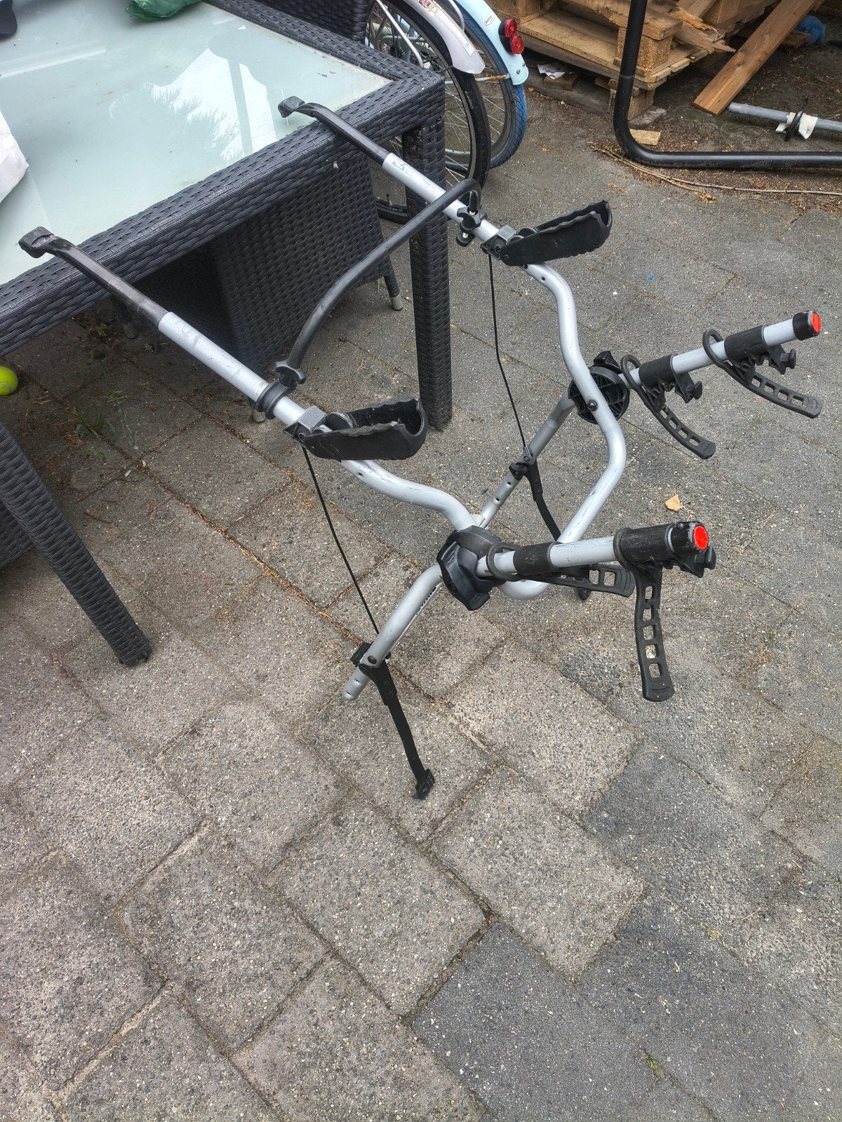 Thule ClipOn 9103/9104 fietsendrager voor 2 fietsen, Auto diversen, Fietsendragers, Gebruikt, Achterklepdrager, 2 fietsen, Ophalen