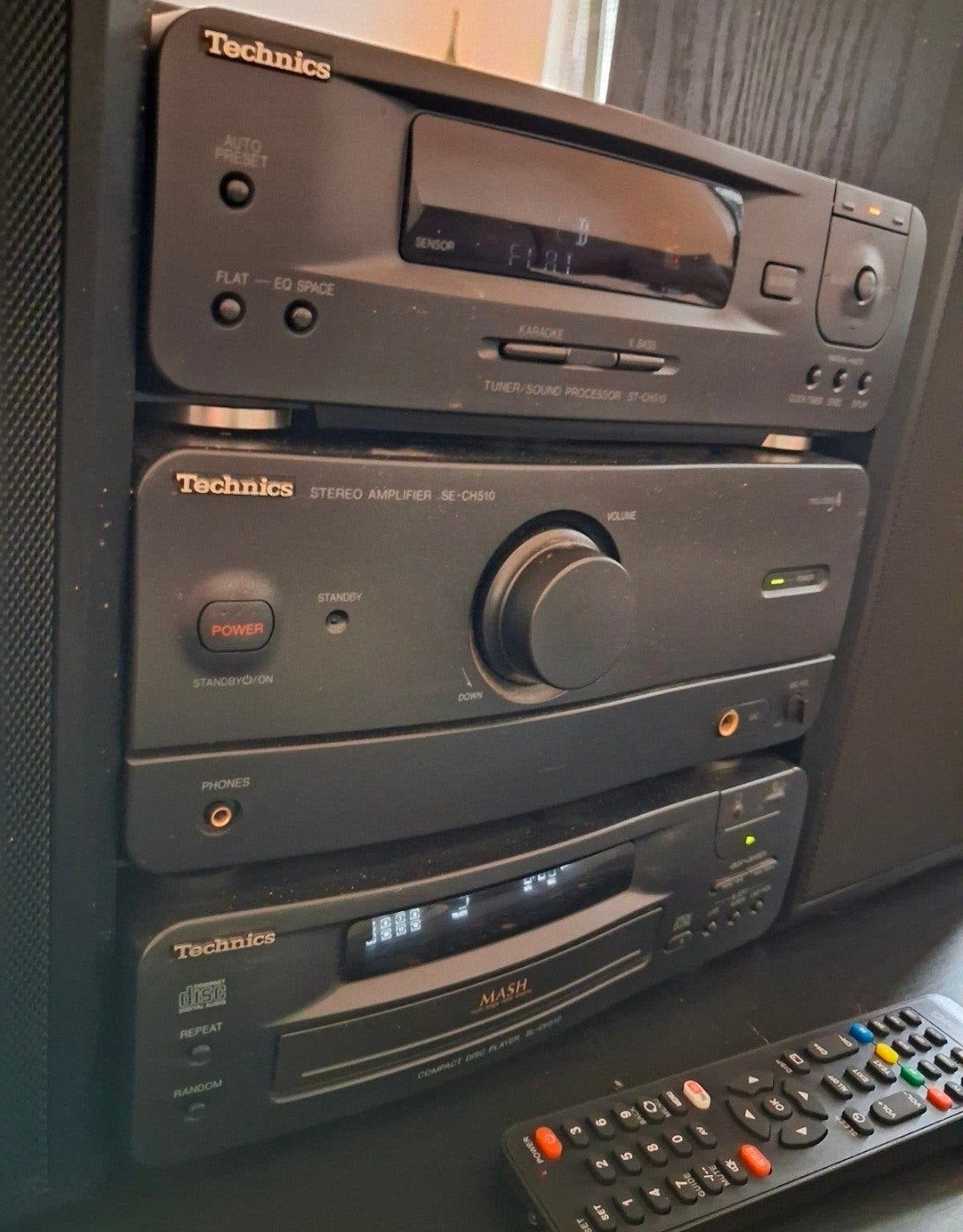 Technics Stereo Set + Schneider Speakers + Afstandsbedienin, Audio, Tv en Foto, Ophalen of Verzenden