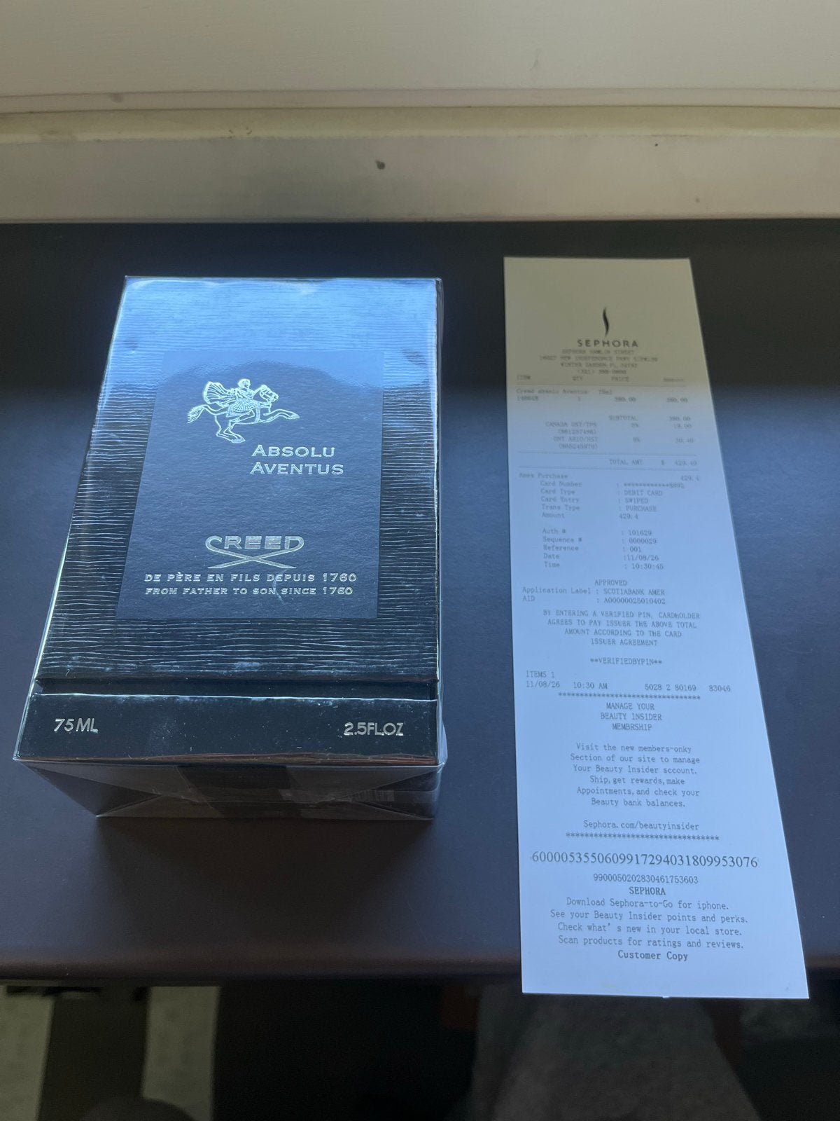 Creed Aventus Absolu 75ml/2.5oz Eau de Parfum Nieuw, Ophalen of Verzenden, Nieuw