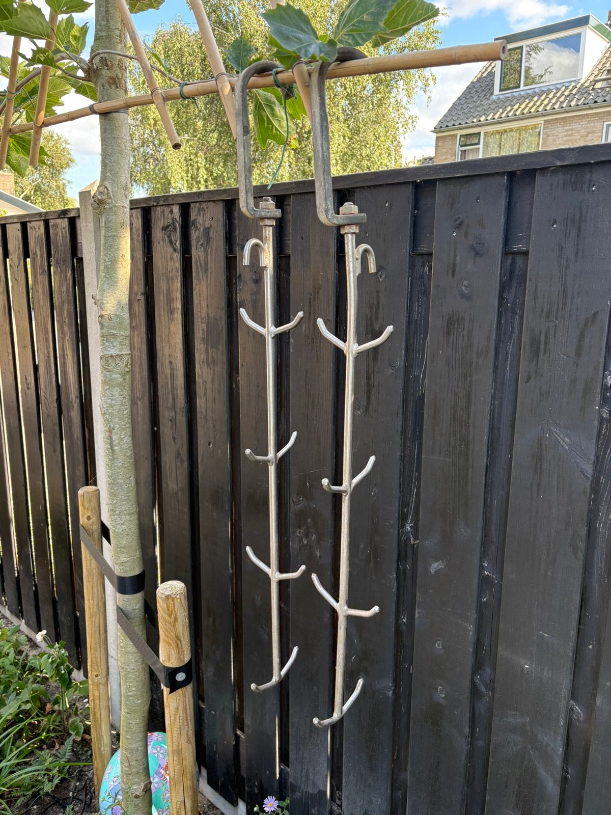 Vleeshaken, worstenhaken 105 cm, Huis en Inrichting, Ophalen, Gebruikt, Metaal