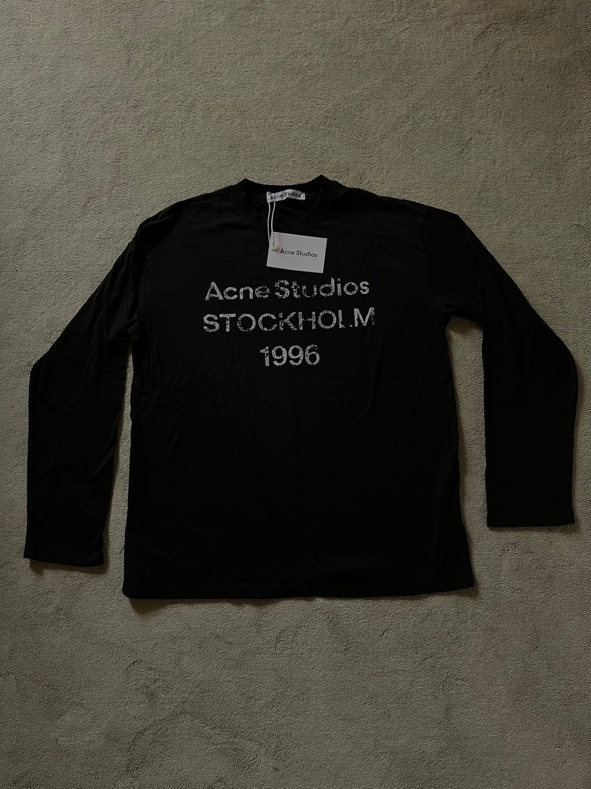 Acne Studios Stockholm 1996 Longsleeve Zwart Maat M, Kleding | Heren, T-shirts, Ophalen of Verzenden, Nieuw, Maat 48/50 (M), Zwart