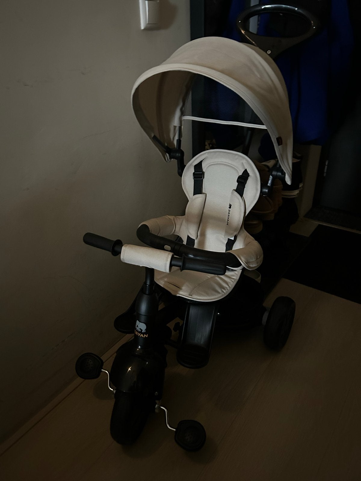 Deryan Driewieler met Duwstang en Zonnekap, Kinderen en Baby's, Ophalen, Zo goed als nieuw, Overige typen