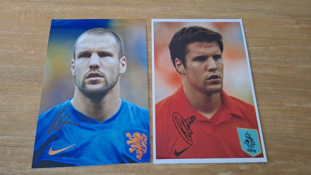 Foto 20x30cm met handtekening; Ron Vlaar # Feyenoord, Ophalen of Verzenden, Nieuw, Feyenoord, Overige typen