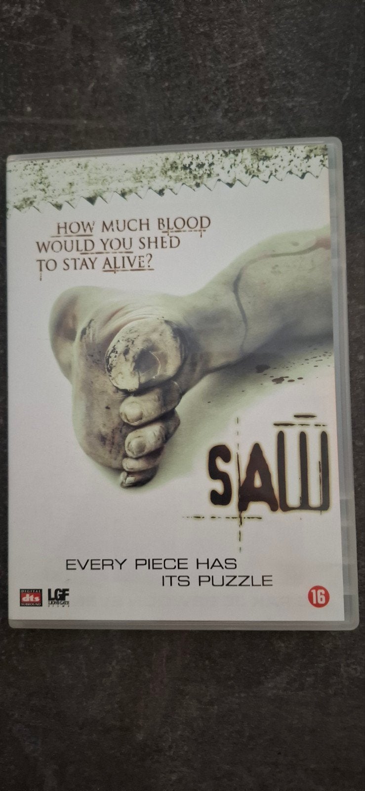 Saw DVD - Klassieke Horror Thriller, Cd's en Dvd's, Dvd's | Horror, Vanaf 16 jaar, Ophalen of Verzenden, Thriller, Gebruikt