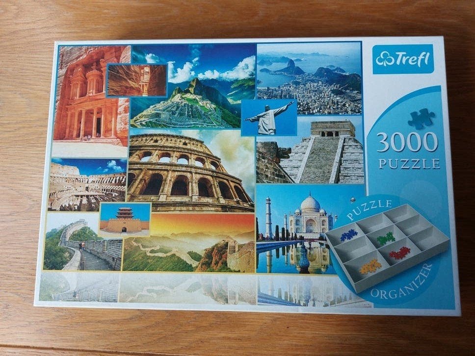 Trefl 3000 stukjes puzzel - Wonders of the World, Ophalen of Verzenden, Meer dan 1500 stukjes, Zo goed als nieuw, Legpuzzel