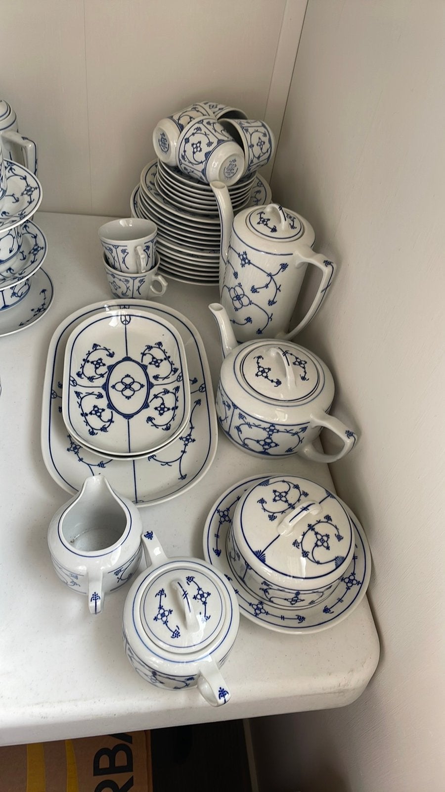 Jäger Saks Eisenberg servies blauw/wit, Ophalen