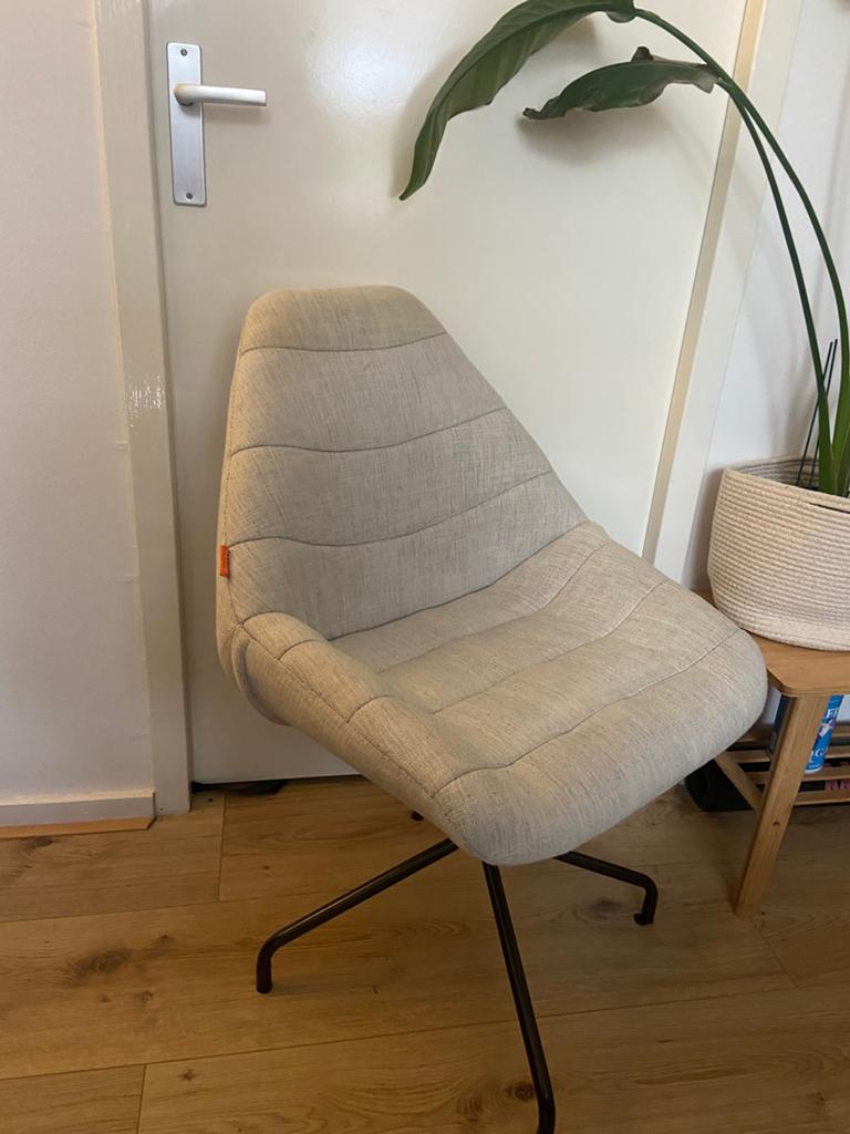 Dutsh draaistoel, stalen frame, Huis en Inrichting, Stoelen, Ophalen, Zo goed als nieuw