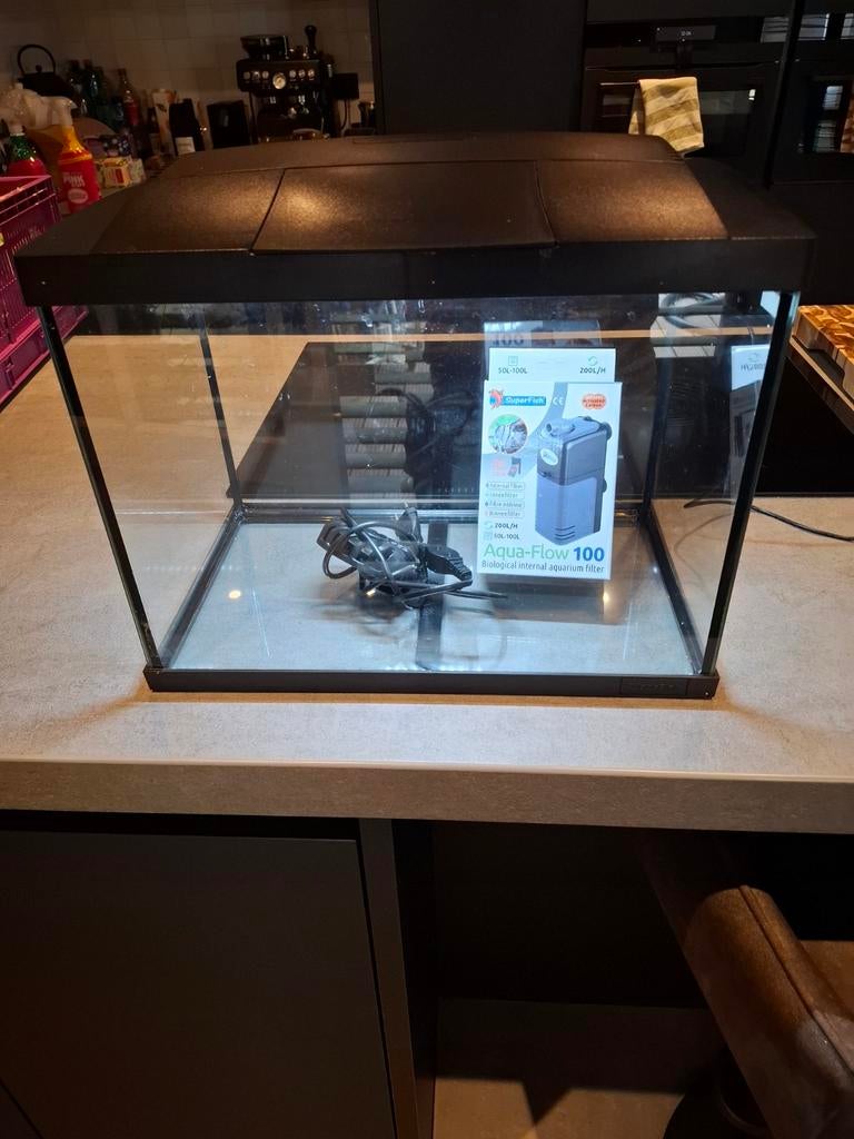 Superfish aquarium tropical 50, Dieren en Toebehoren, Vissen | Aquaria en Toebehoren, Ophalen, Gebruikt, Leeg aquarium, Superfish