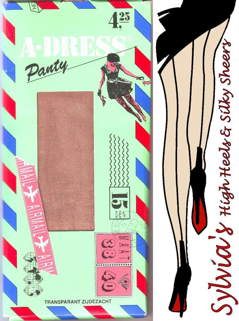 Zes A.dress 20 denier sheer panties maat 38-40, Kleding | Dames, Leggings, Maillots en Panty's, Bruin, Verzenden, Nieuw, Maat 40/42 (M)