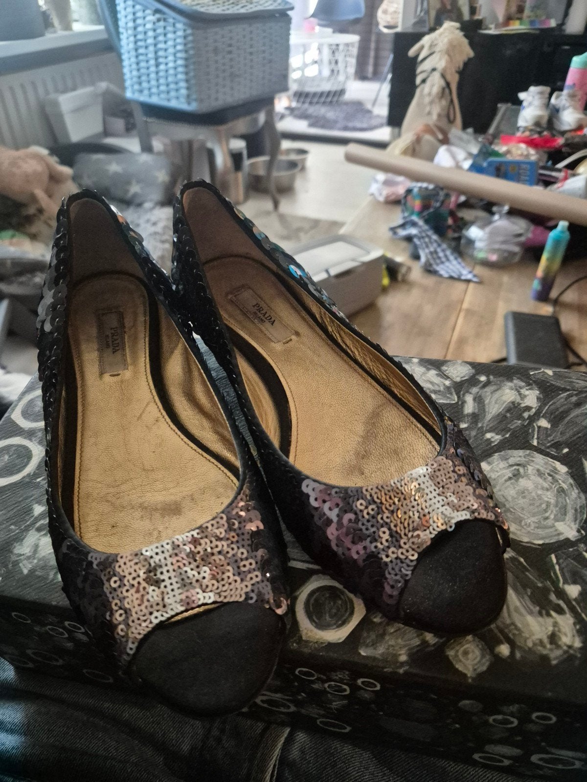 Prada, Kleding | Dames, Schoenen, Ophalen, Zo goed als nieuw, Zwart, Sneakers of Gympen
