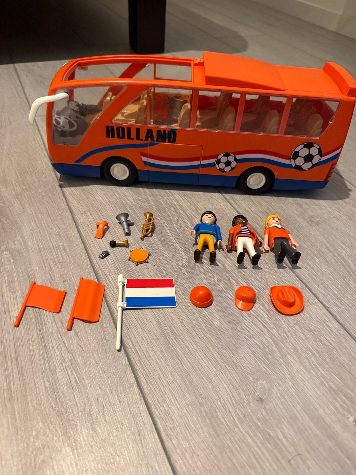 Playmobil 5025 spelersbus Holland, Kinderen en Baby's, Speelgoed | Playmobil, Gebruikt, Complete set, Voertuig, Ophalen of Verzenden