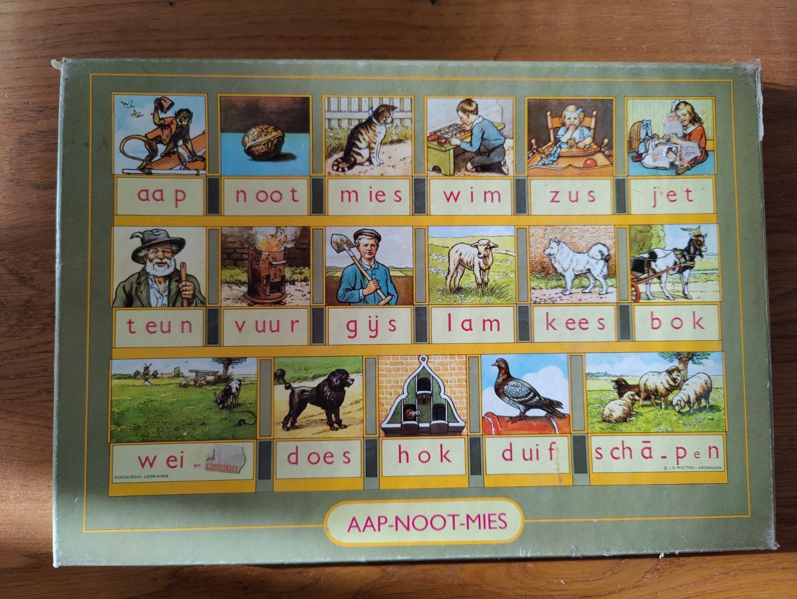 Aap Noot Mies Legpuzzel - Vintage Educatief Speelgoed, Ophalen, 10 tot 50 stukjes, Gebruikt, 2 tot 4 jaar
