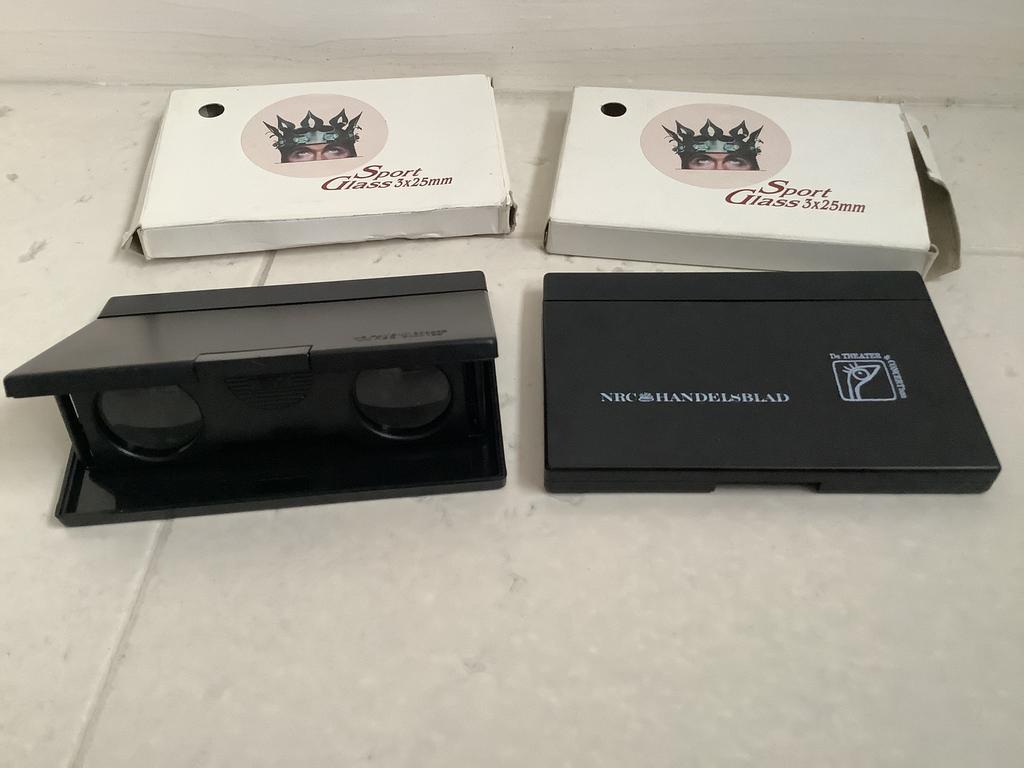 2x inklapbare verrekijker sport glas 3x25 mm, Ophalen of Verzenden, Overige typen