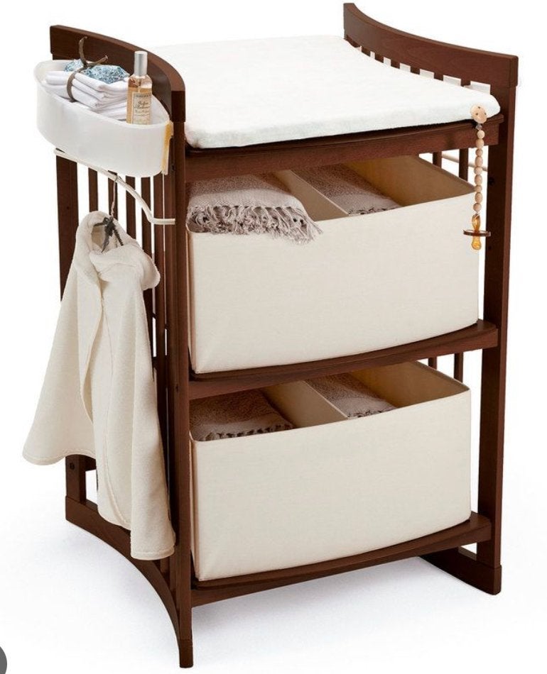 Stokke Commode met Bureau extension set, Ophalen, Gebruikt, 50 tot 70 cm, 75 tot 100 cm