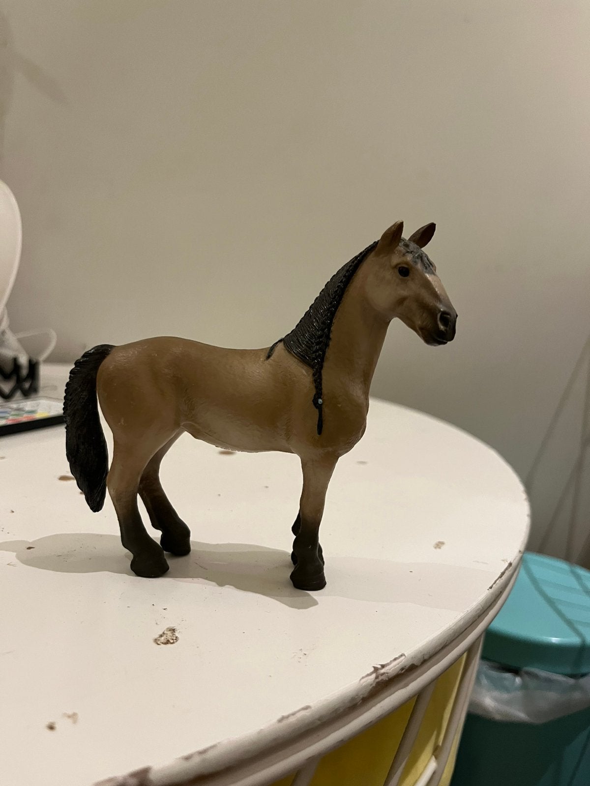 Sleich  paard Grijs/ bruin speelgoed paard van sleich, Ophalen of Verzenden, Zo goed als nieuw, Paard, Beeldje of Figuurtje