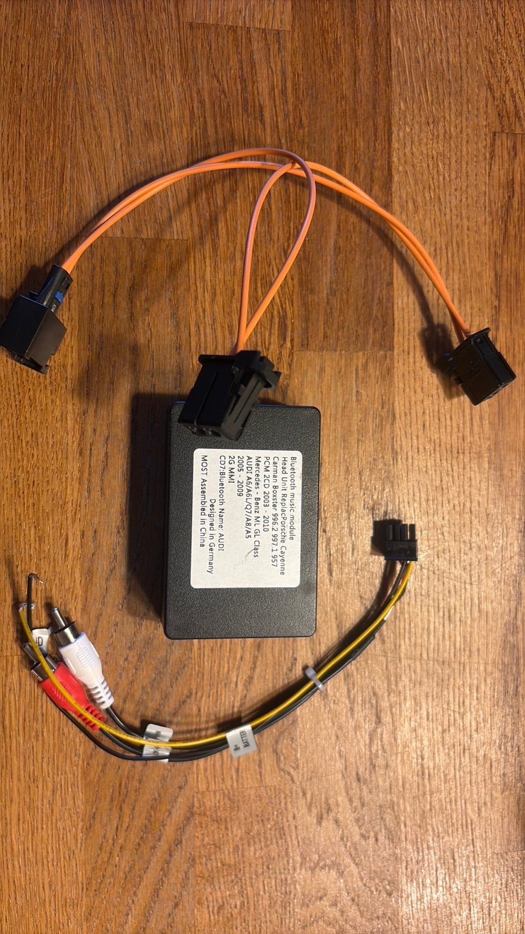 Bluetooth MOST Glasvezel Audio Adapter Audi,Mercedes,Porsche, Ophalen of Verzenden, Zo goed als nieuw